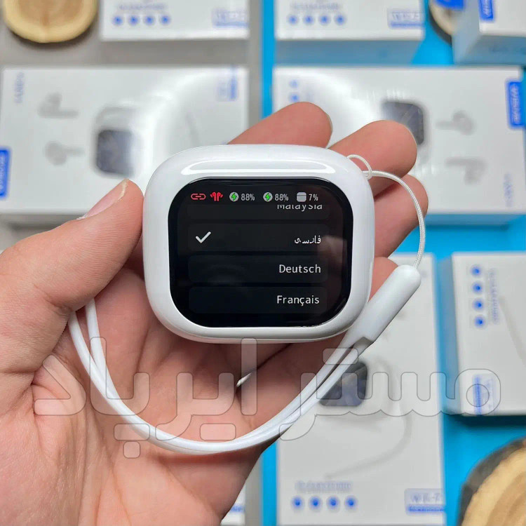هندزفری بلوتوثی Wisme - WT7 (اصلی) ایرپاد نمایشگر دار