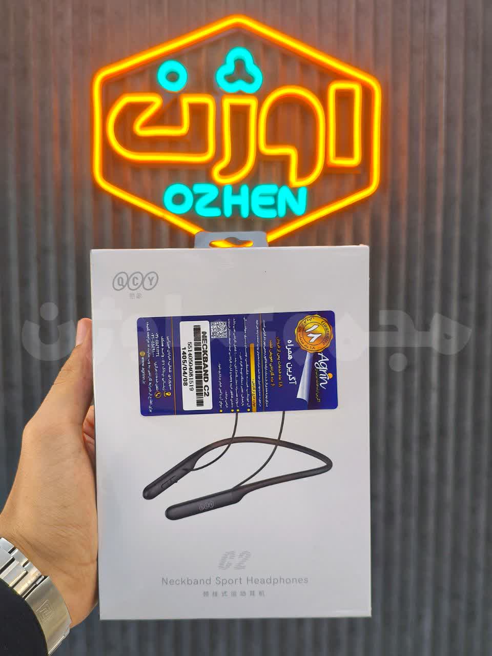 هندزفری گردنی برند QCY مدل C2 گارانتی 18 ماهه